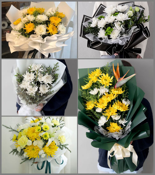 上海奉贤区四团镇三团港村白事花束代送